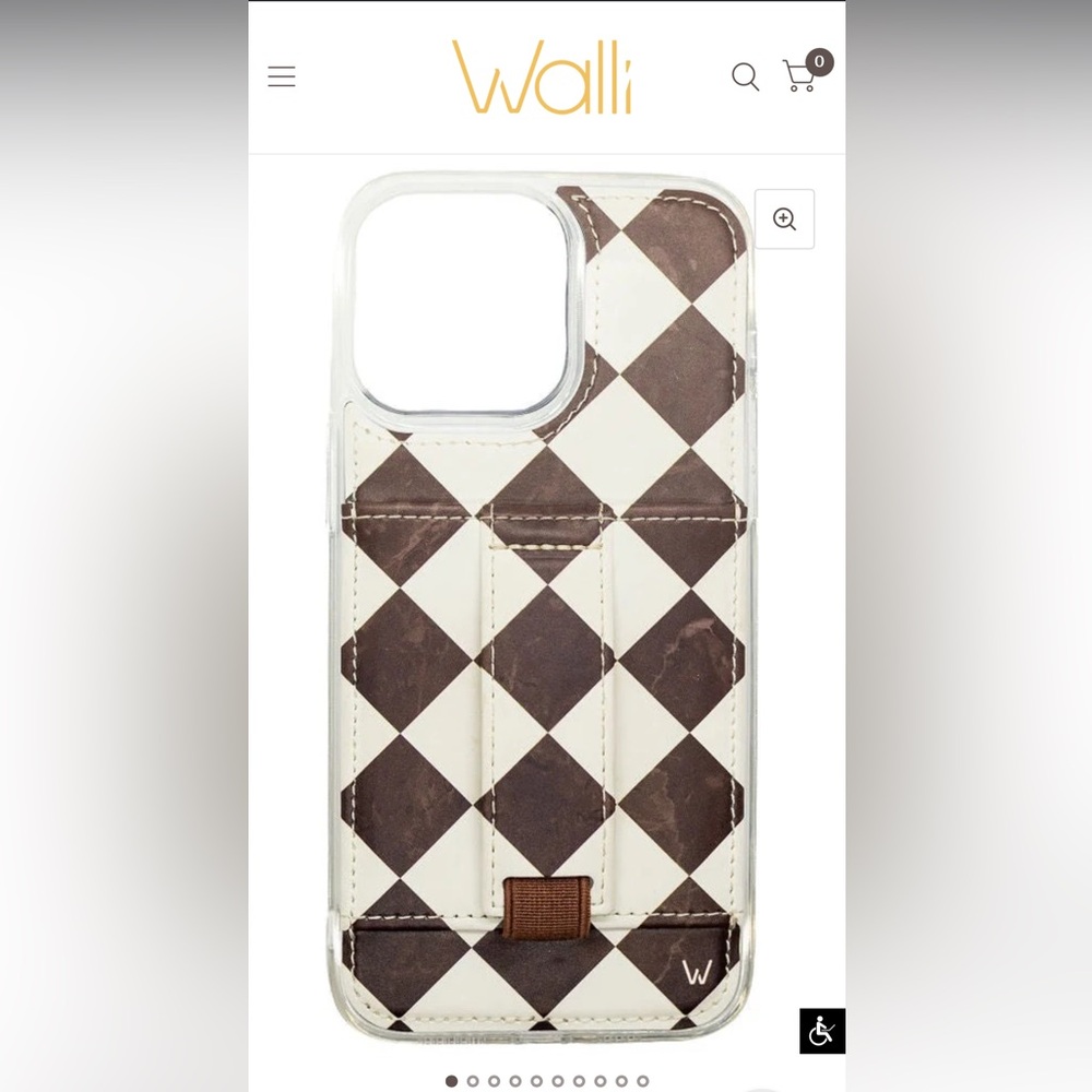 Walli IPhone 12/12 pro case | Brown Marble by Danielle Davis